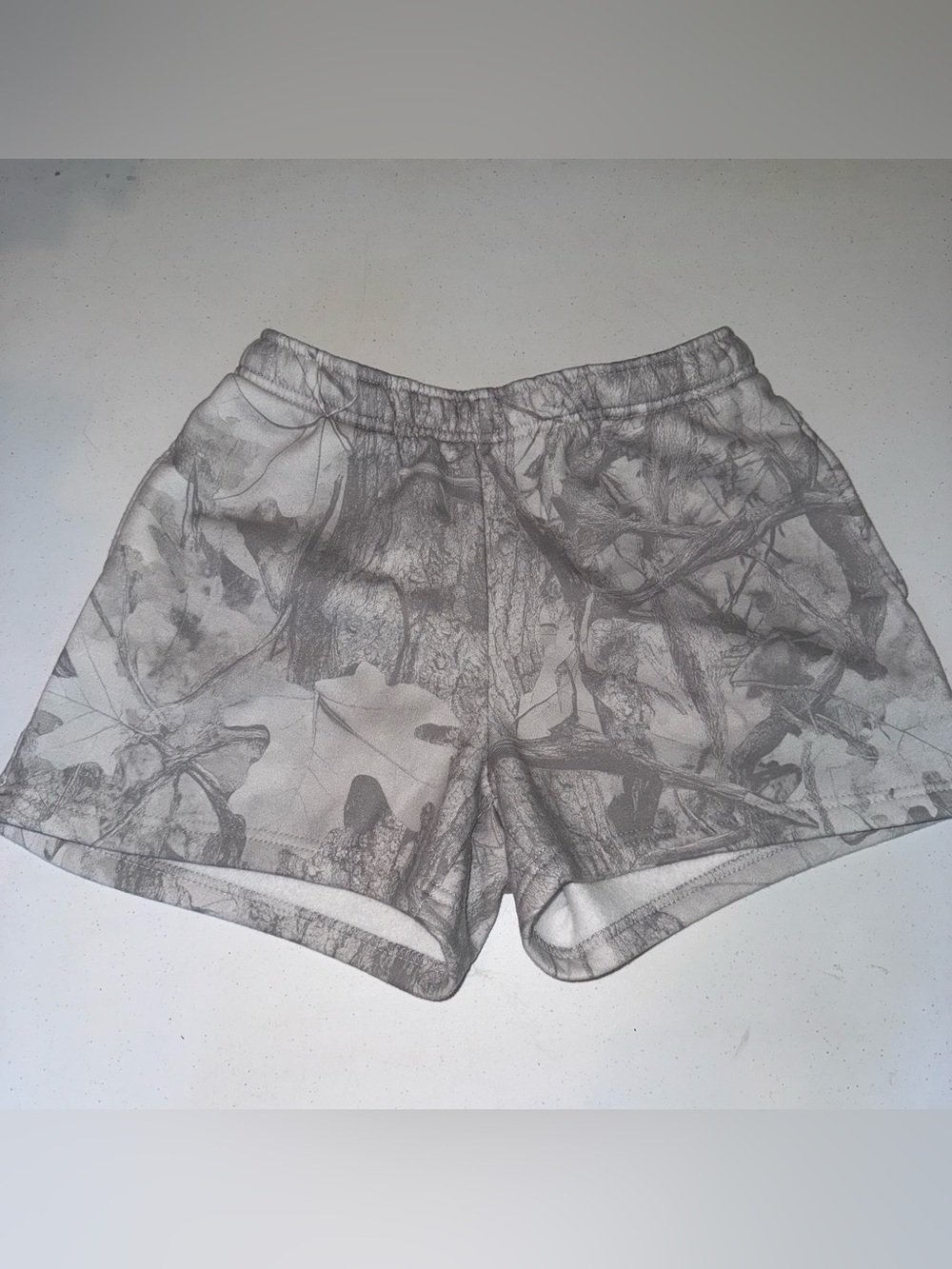 Women’s gray camo shorts